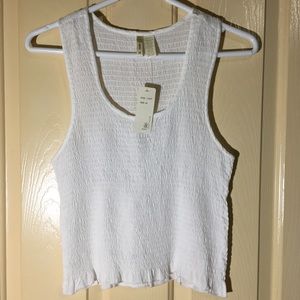 NWT White Japna Crop Top Tank